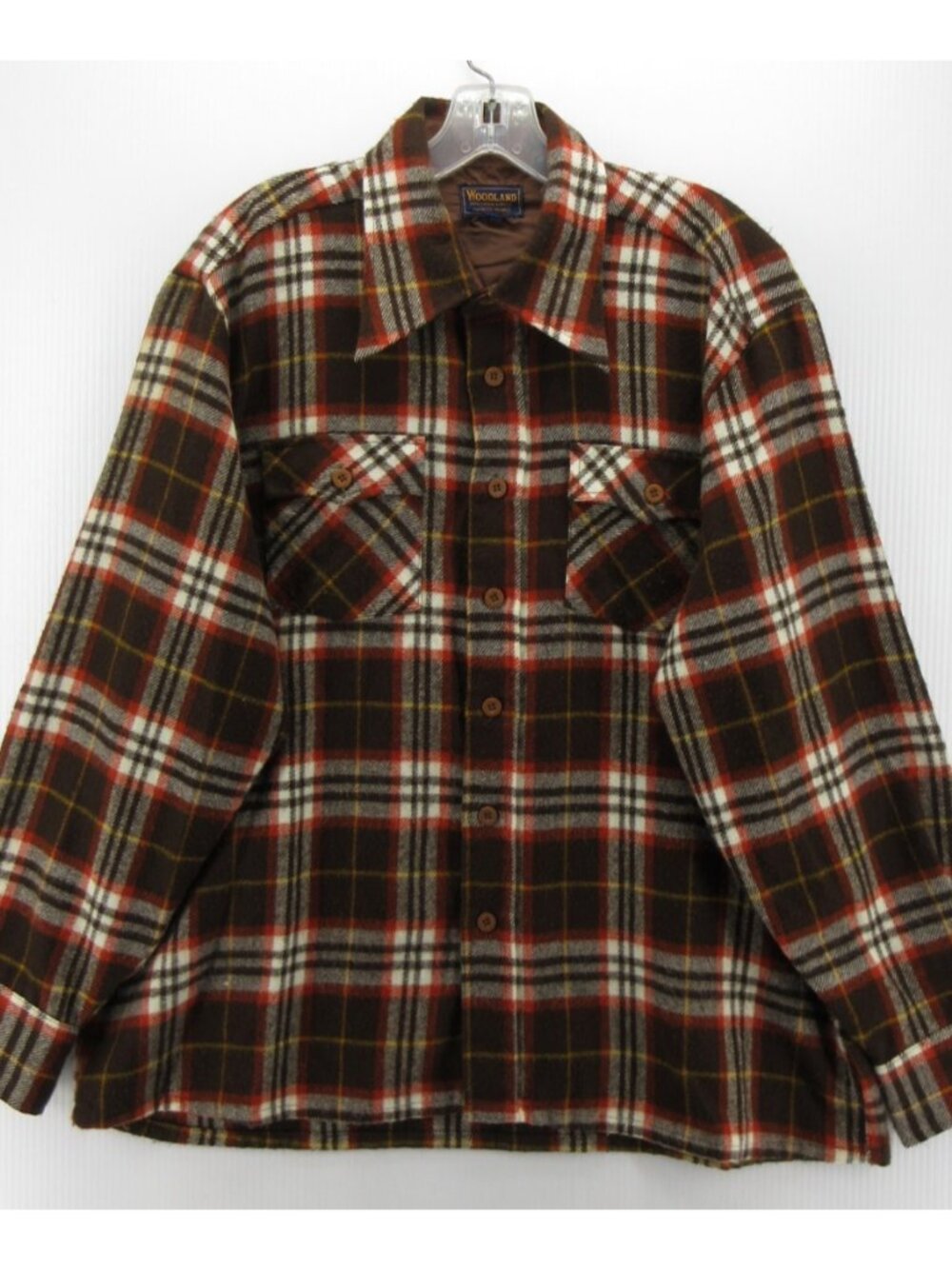 VINTAGE Woodland Shirt XL Flannel Plaid 70s 80s Heritage Outdoor Work